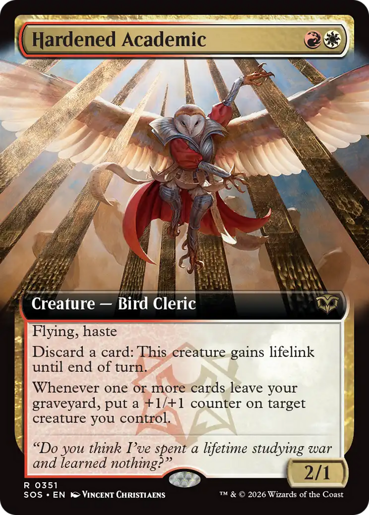 Hardened Academic (Extended Art) [Secrets of Strixhaven] | Exor Games Summserside
