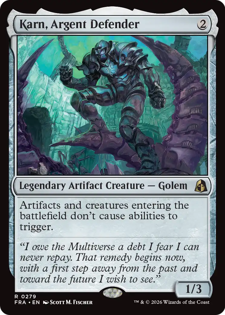 Karn, Argent Defender [Reality Fracture] | Exor Games Summserside