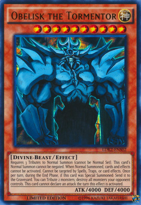 Obelisk the Tormentor [LDK2-ENS02] Ultra Rare | Exor Games Summserside