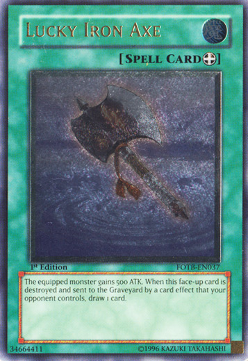 Lucky Iron Axe [FOTB-EN037] Ultimate Rare | Exor Games Summserside