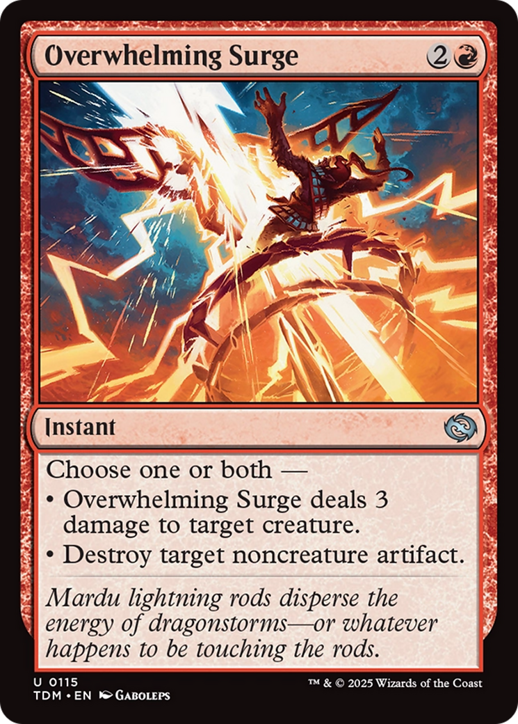 Overwhelming Surge [Tarkir: Dragonstorm] | Exor Games Summserside
