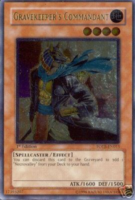 Gravekeeper's Commandant [FOTB-EN015] Ultimate Rare | Exor Games Summserside