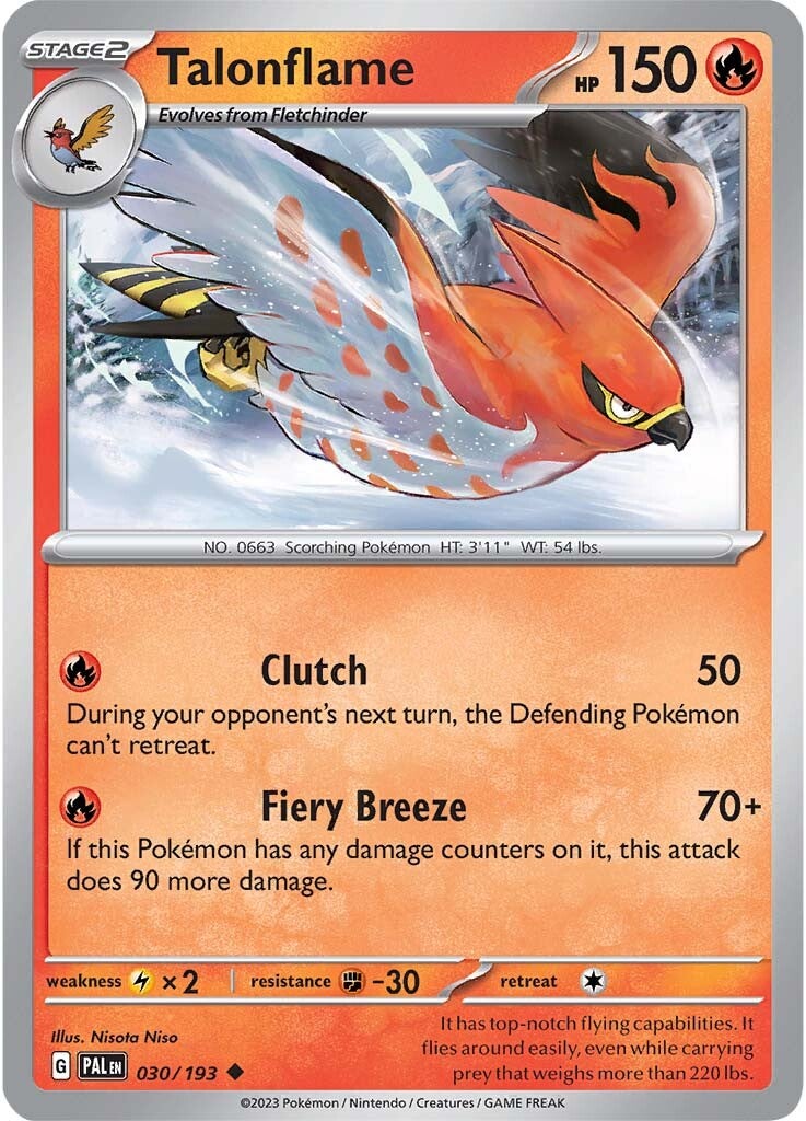 Talonflame (030/193) [Scarlet & Violet: Paldea Evolved] | Exor Games Summserside