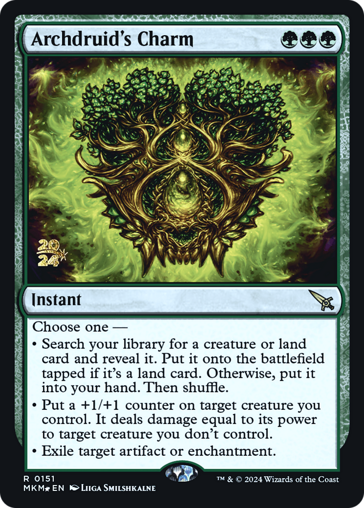 Archdruid's Charm [Murders at Karlov Manor Prerelease Promos] | Exor Games Summserside