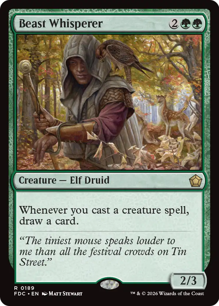 Beast Whisperer [Foundations Commander] | Exor Games Summserside