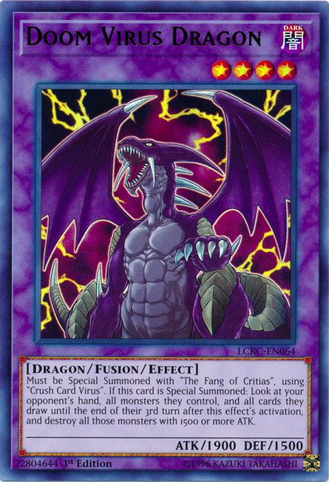 Doom Virus Dragon [LCKC-EN064] Ultra Rare | Exor Games Summserside