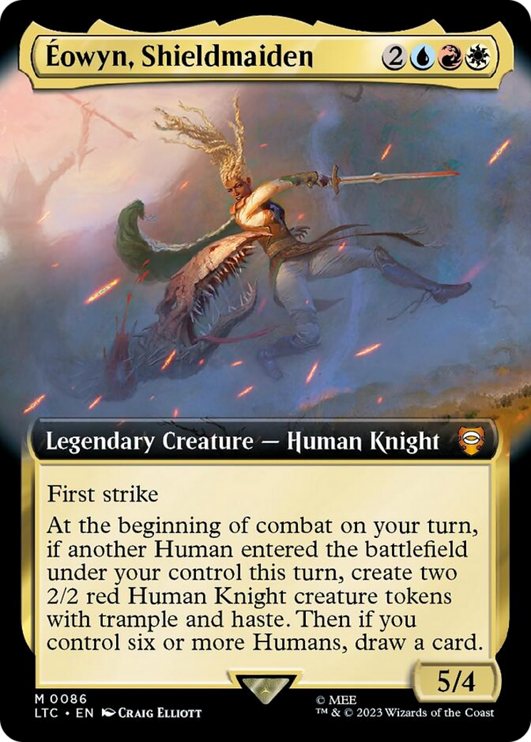 Eowyn, Shieldmaiden (Extended Art) [The Lord of the Rings: Tales of Middle-Earth Commander] | Exor Games Summserside