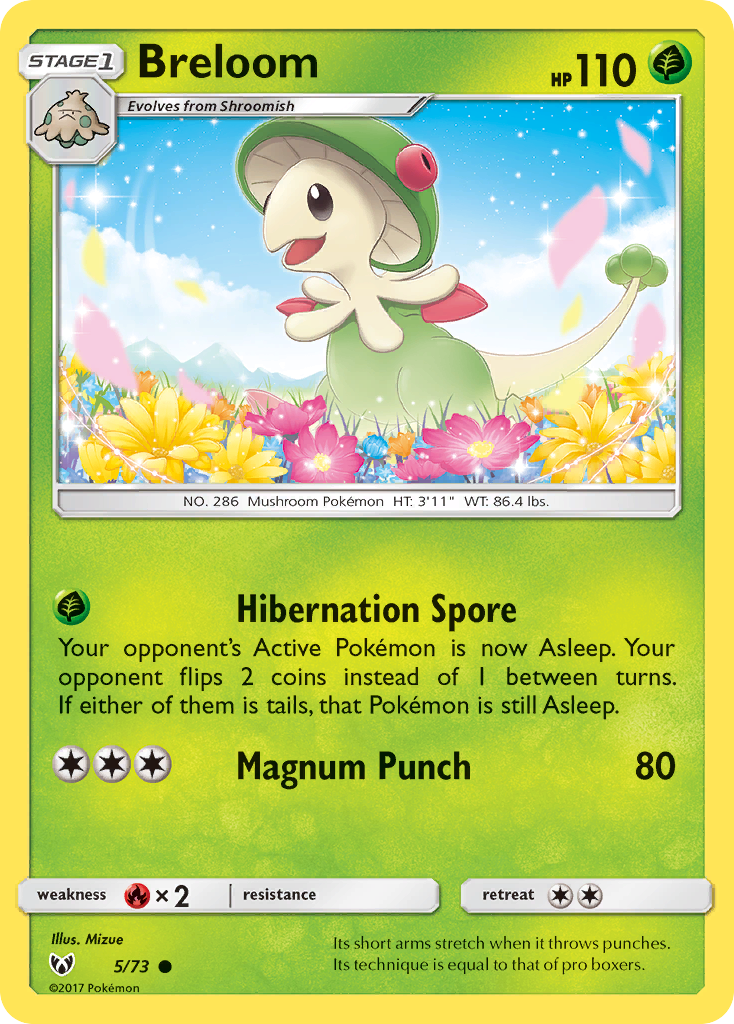 Breloom (5/73) [Sun & Moon: Shining Legends] | Exor Games Summserside
