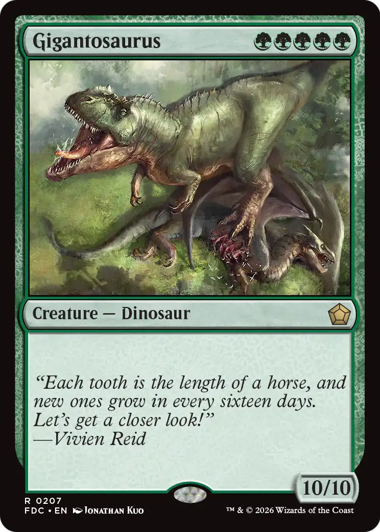 Gigantosaurus [Foundations Commander] | Exor Games Summserside