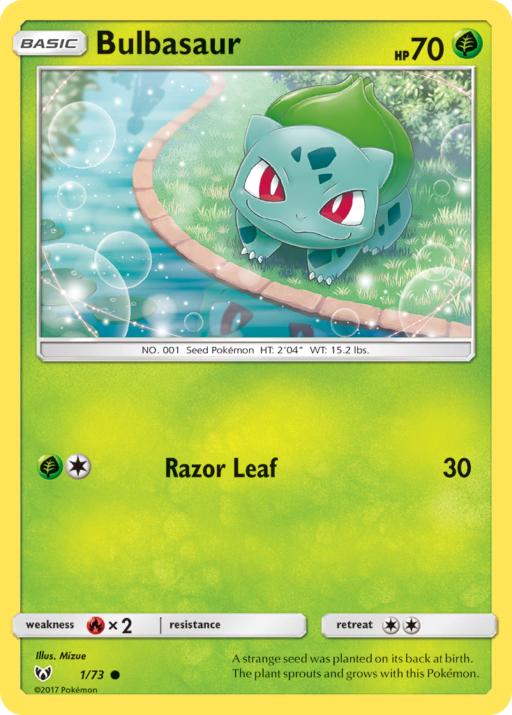 Bulbasaur (1/73) [Sun & Moon: Shining Legends] | Exor Games Summserside