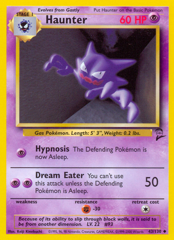 Haunter (43/130) [Base Set 2] | Exor Games Summserside
