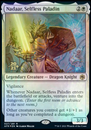 Nadaar, Selfless Paladin [Dungeons & Dragons: Adventures in the Forgotten Realms Prerelease Promos] | Exor Games Summserside