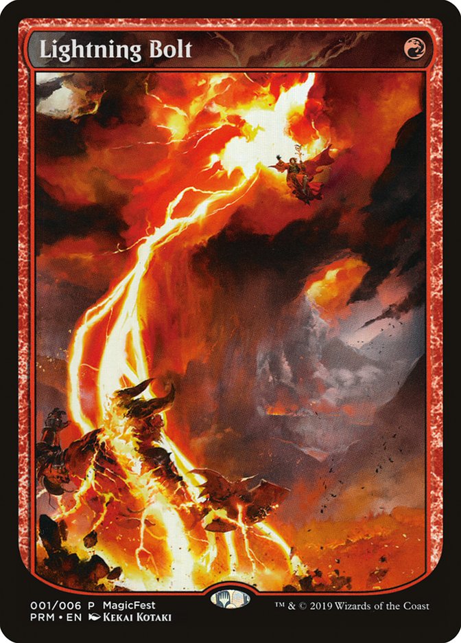 Lightning Bolt (Textless) [MagicFest 2019] | Exor Games Summserside