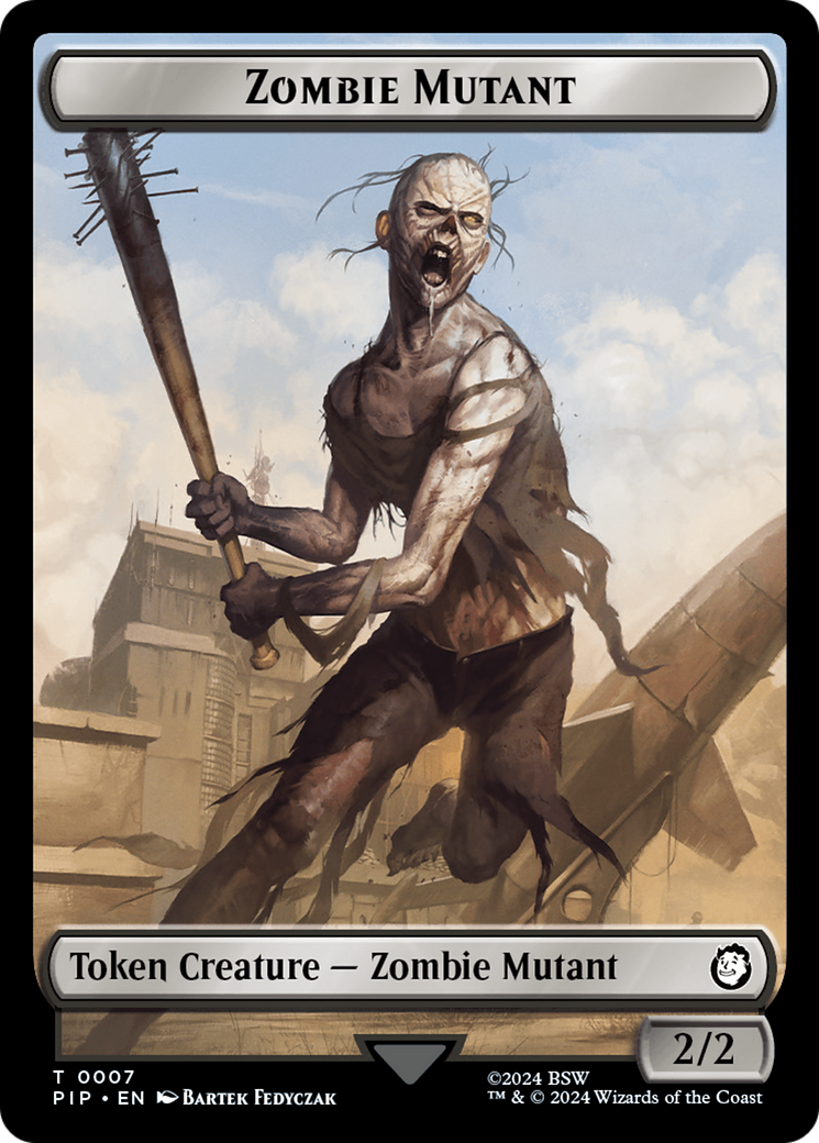 Treasure (0019) // Zombie Mutant Double-Sided Token [Fallout Tokens] | Exor Games Summserside