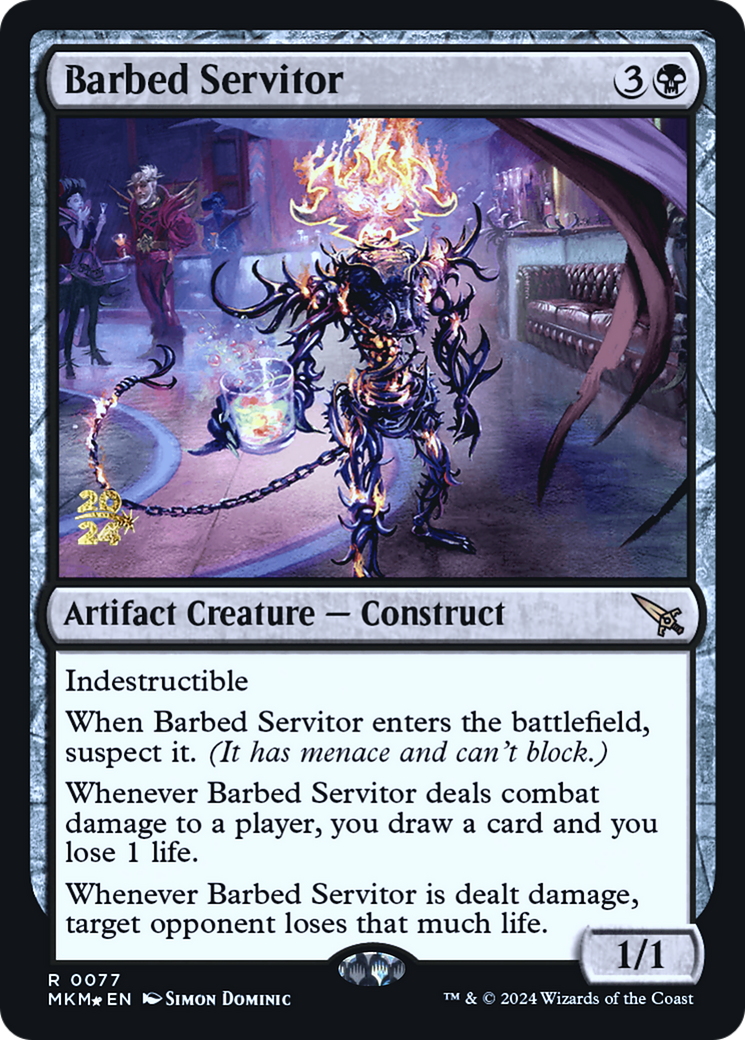 Barbed Servitor [Murders at Karlov Manor Prerelease Promos] | Exor Games Summserside