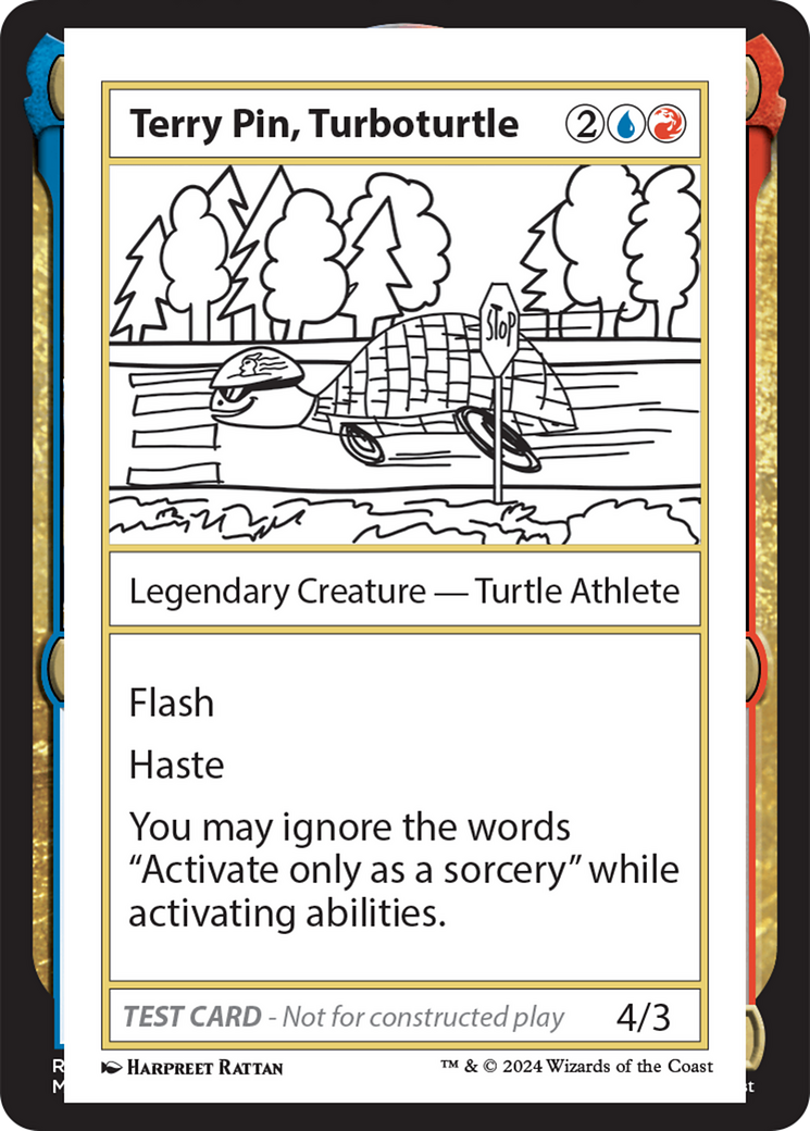 Terry Pin, Turboturtle [Mystery Booster 2 Playtest Cards] | Exor Games Summserside