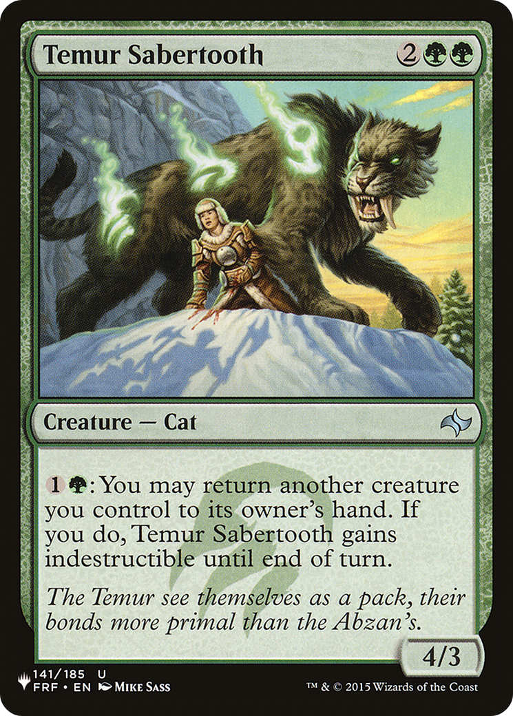 Temur Sabertooth [The List] | Exor Games Summserside