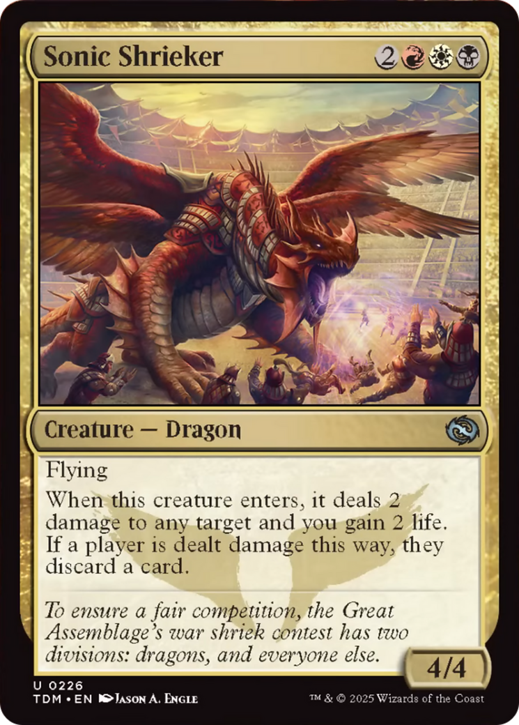 Sonic Shrieker [Tarkir: Dragonstorm] | Exor Games Summserside