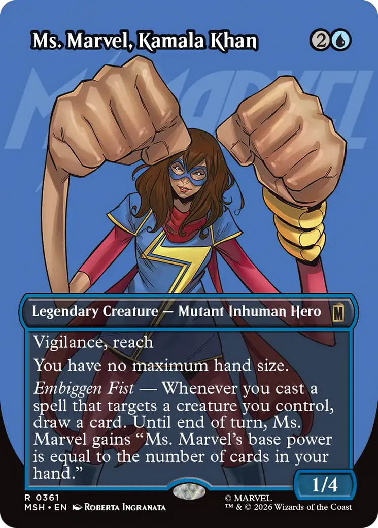 Ms. Marvel, Kamala Khan (Borderless) [Marvel Super Heroes] | Exor Games Summserside