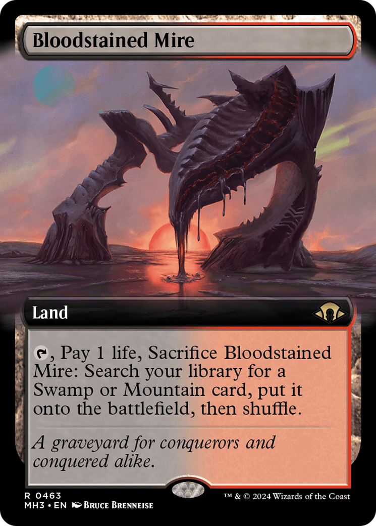 Bloodstained Mire (Extended Art) [Modern Horizons 3] | Exor Games Summserside