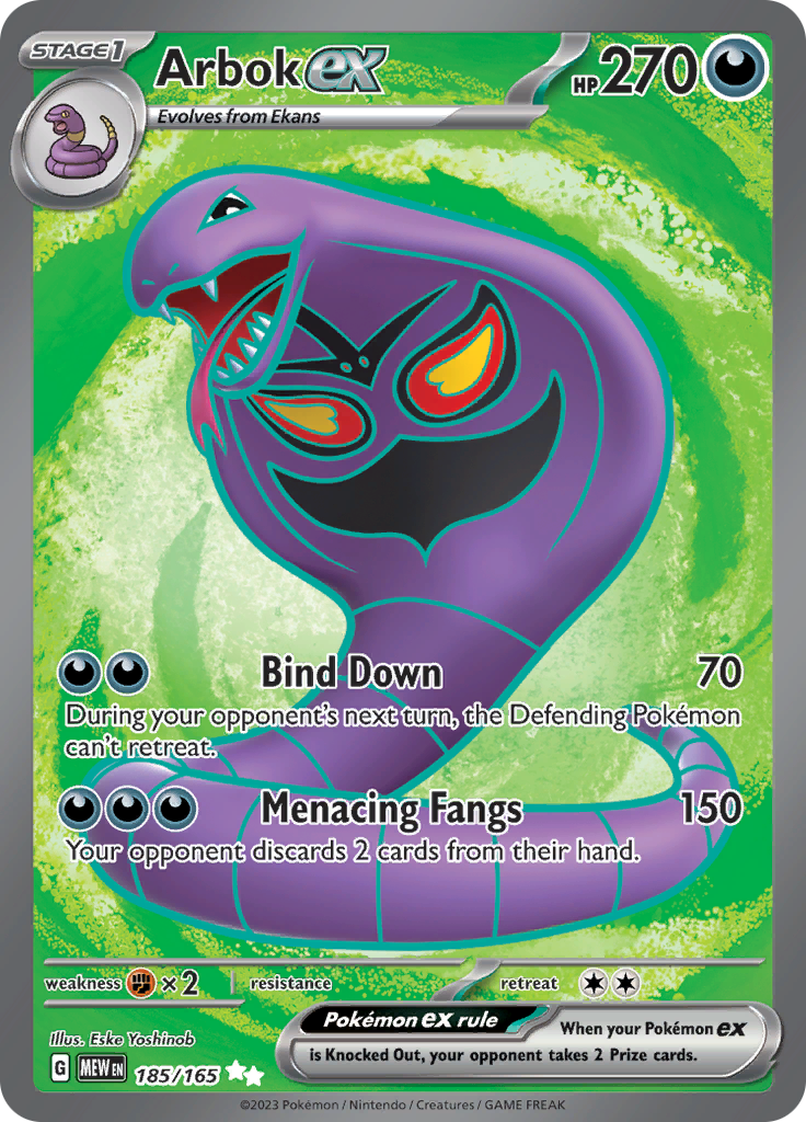 Arbok ex (185/165) [Scarlet & Violet: 151] | Exor Games Summserside