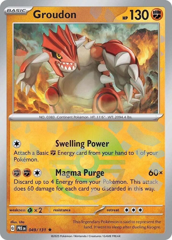 Groudon (049/131) (Poke Ball Pattern) [Scarlet & Violet: Prismatic Evolutions] | Exor Games Summserside
