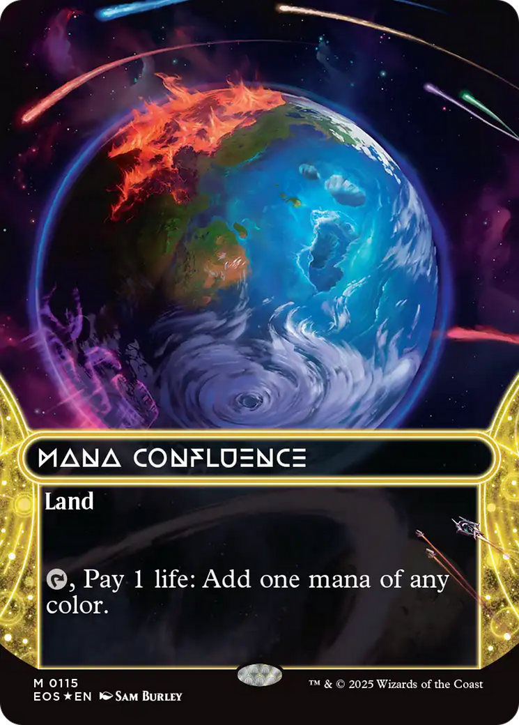 Mana Confluence (0115) (Borderless) (Galaxy Foil) [Edge of Eternities: Stellar Sights] | Exor Games Summserside