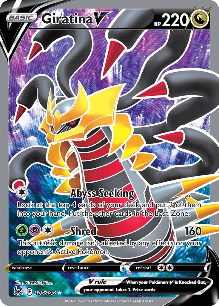 Giratina V (185/196) [Sword & Shield: Lost Origin] | Exor Games Summserside