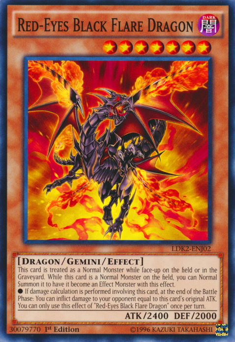 Red-Eyes Black Flare Dragon [LDK2-ENJ02] Common | Exor Games Summserside