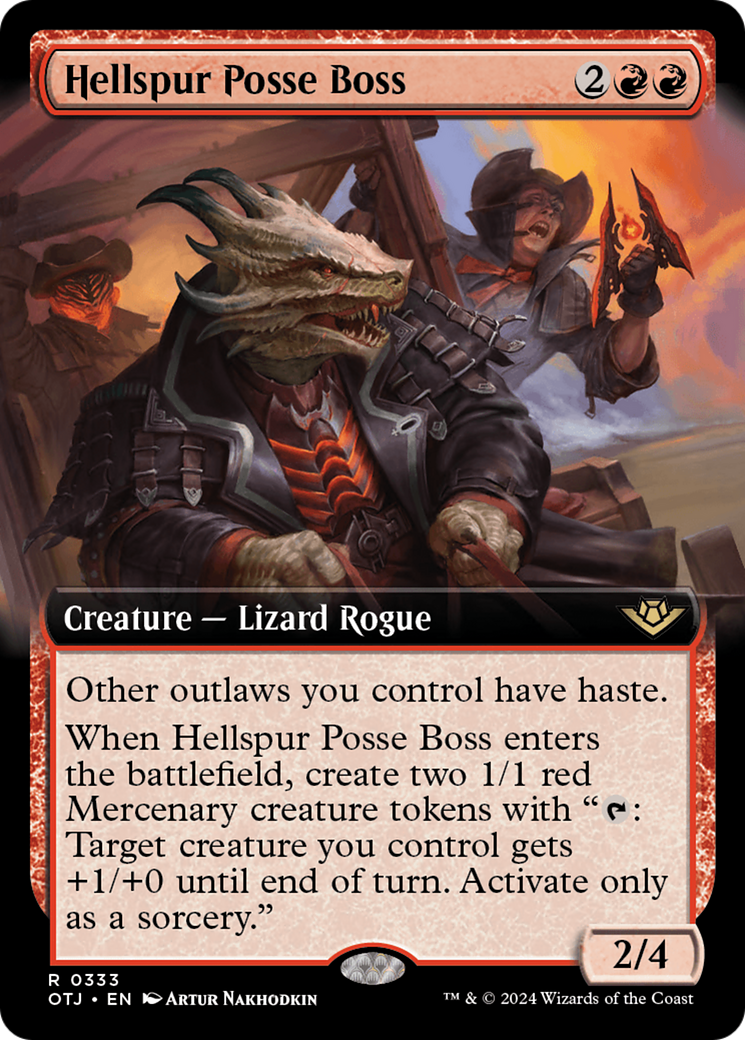 Hellspur Posse Boss (Extended Art) [Outlaws of Thunder Junction] | Exor Games Summserside