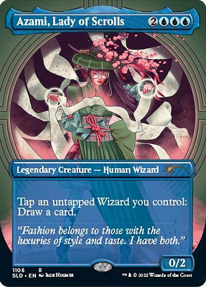 Azami, Lady of Scrolls (Borderless) [Secret Lair Drop Series] | Exor Games Summserside