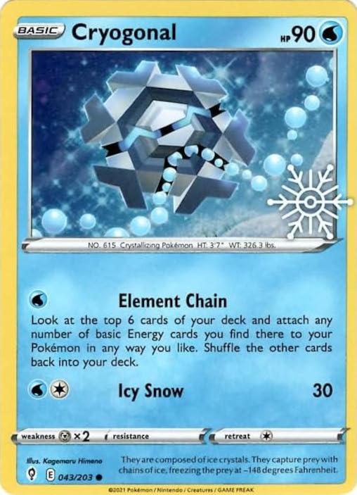 Cryogonal (043/203) (Holiday Calendar) [Sword & Shield: Evolving Skies] | Exor Games Summserside