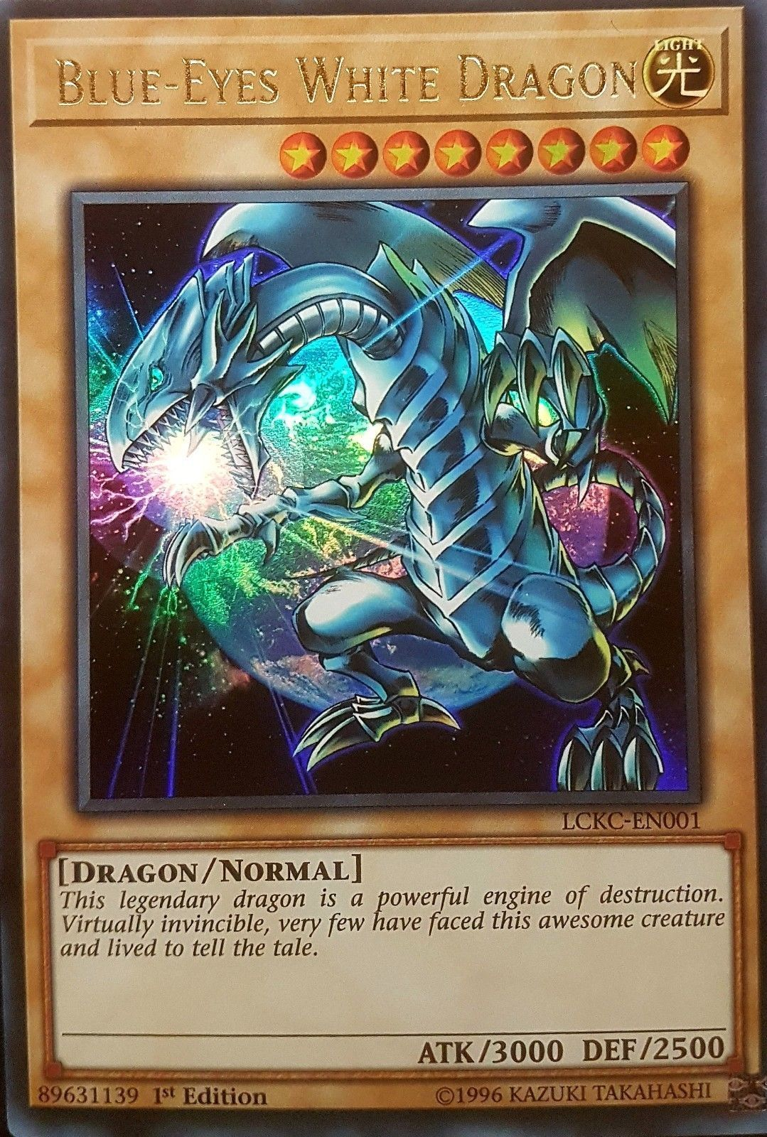Blue-Eyes White Dragon (Version 3) [LCKC-EN001] Ultra Rare | Exor Games Summserside