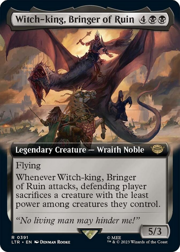 Witch-king, Bringer of Ruin (Extended Alternate Art) [The Lord of the Rings: Tales of Middle-Earth] | Exor Games Summserside