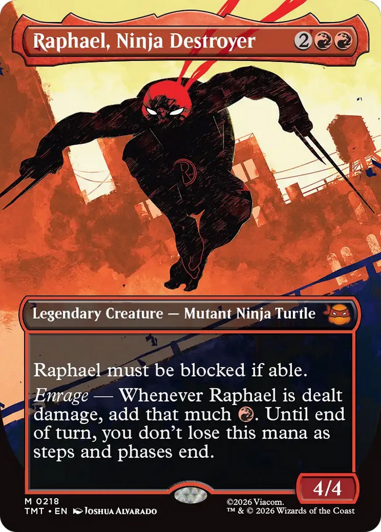 Raphael, Ninja Destroyer (Borderless) [Teenage Mutant Ninja Turtles] | Exor Games Summserside