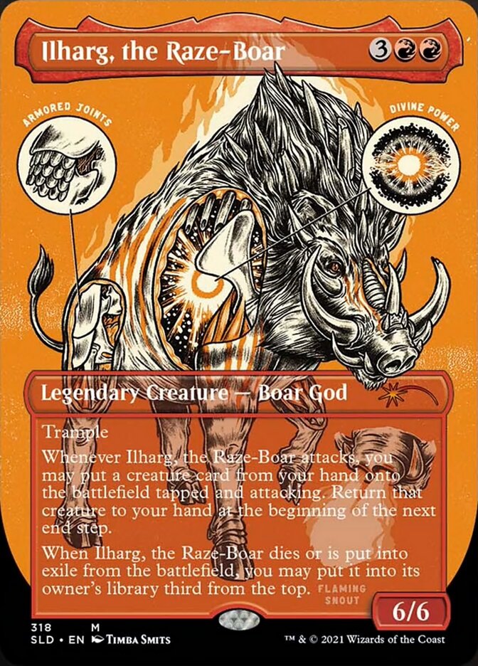 Ilharg, the Raze-Boar (Borderless Foil Etched) [Secret Lair Drop Series] | Exor Games Summserside