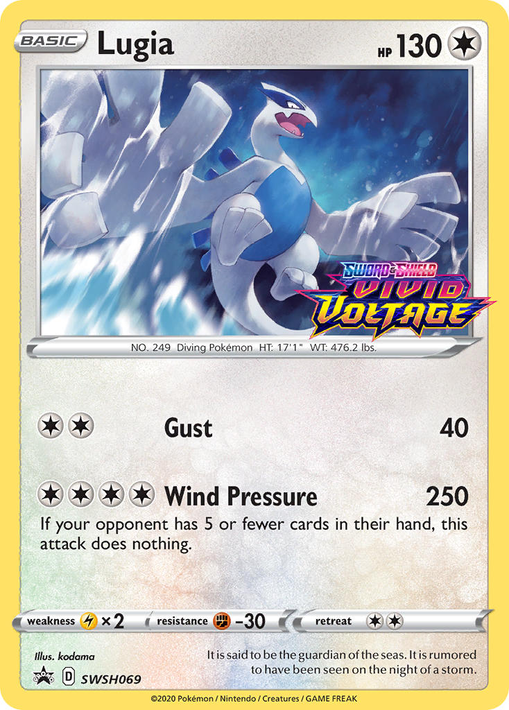 Lugia (SWSH069) (Prerelease Promo) [Sword & Shield: Black Star Promos] | Exor Games Summserside