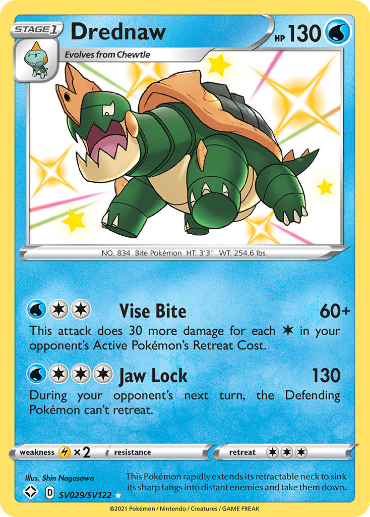 Drednaw (SV029/SV122) [Sword & Shield: Shining Fates] | Exor Games Summserside