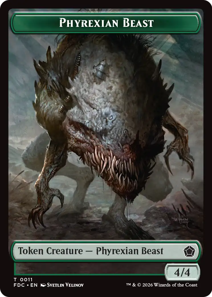 Thopter // Phyrexian Germ Double-Sided Token [Foundations Commander Tokens] | Exor Games Summserside