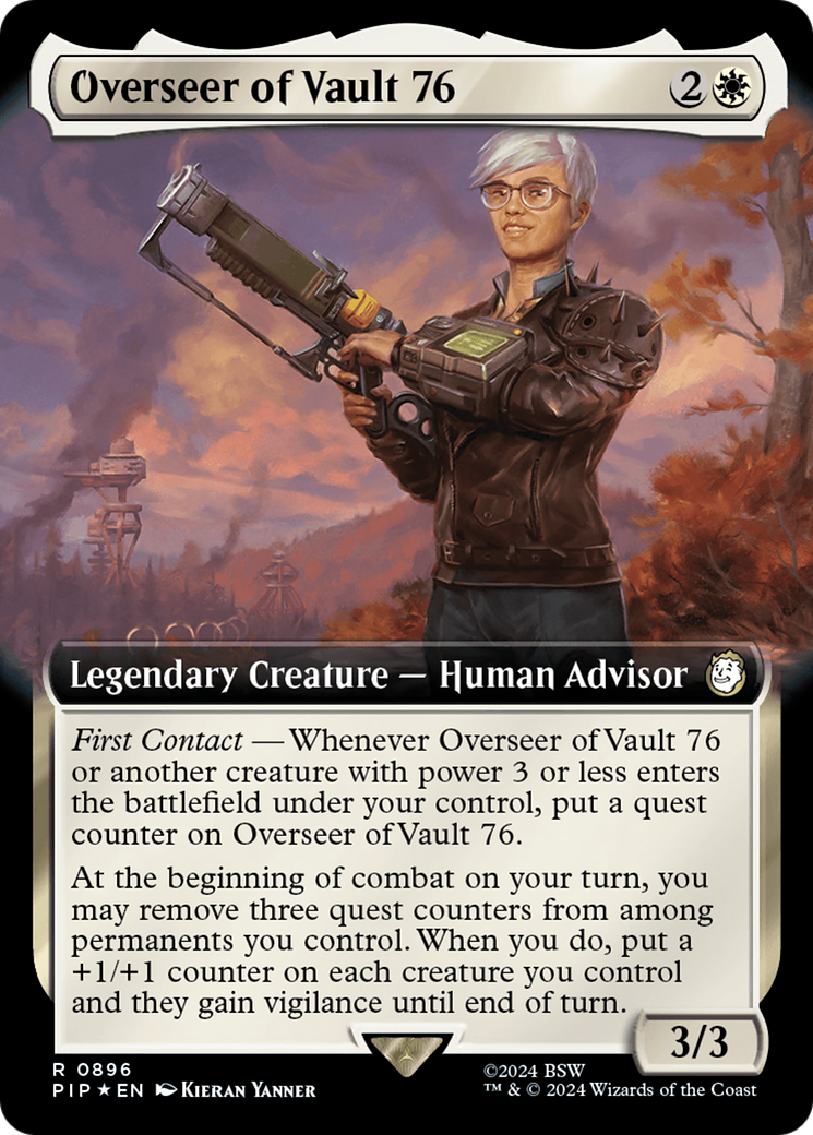 Overseer of Vault 76 (Extended Art) (Surge Foil) [Fallout] | Exor Games Summserside