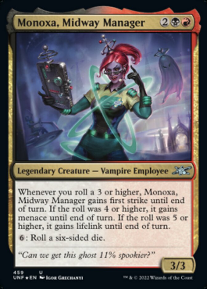 Monoxa, Midway Manager (Galaxy Foil) [Unfinity] | Exor Games Summserside