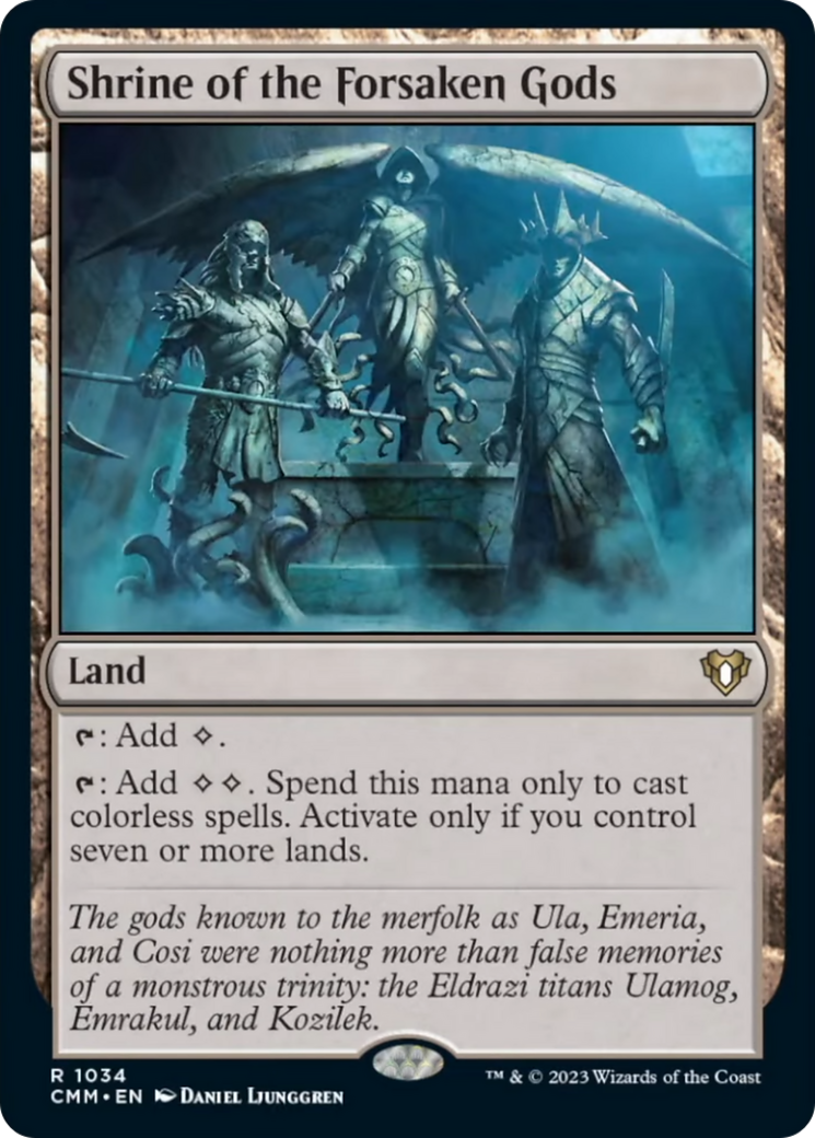 Shrine of the Forsaken Gods [Commander Masters] | Exor Games Summserside