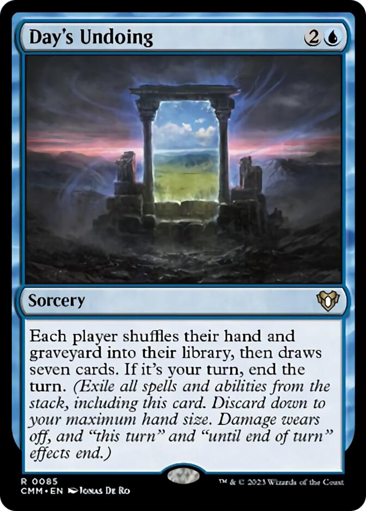 Day's Undoing [Commander Masters] | Exor Games Summserside