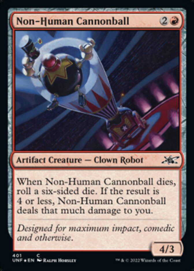 Non-Human Cannonball (Galaxy Foil) [Unfinity] | Exor Games Summserside