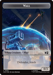 Wall (019) // Merfolk (024) Double-Sided Token (Surge Foil) [Marvel Super Heroes Commander Tokens] | Exor Games Summserside