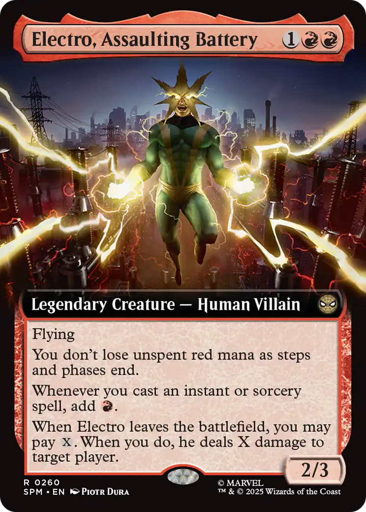 Electro, Assaulting Battery (Extended Art) [Marvel's Spider-Man] | Exor Games Summserside