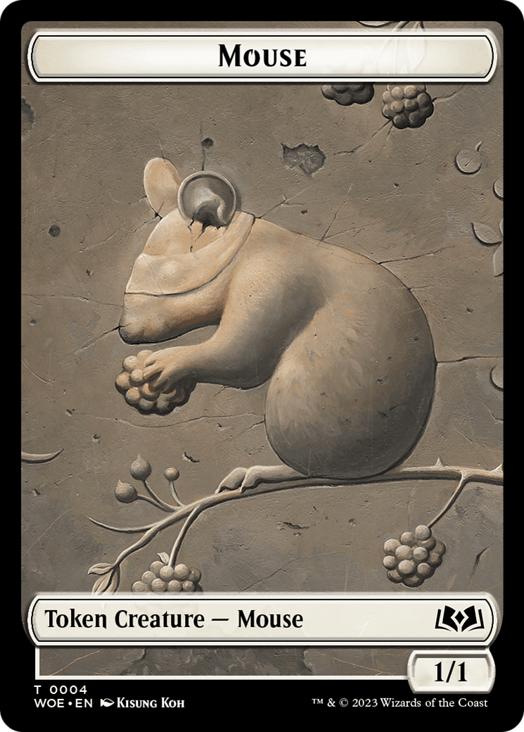 Mouse // Food (0013) Double-Sided Token [Wilds of Eldraine Tokens] | Exor Games Summserside