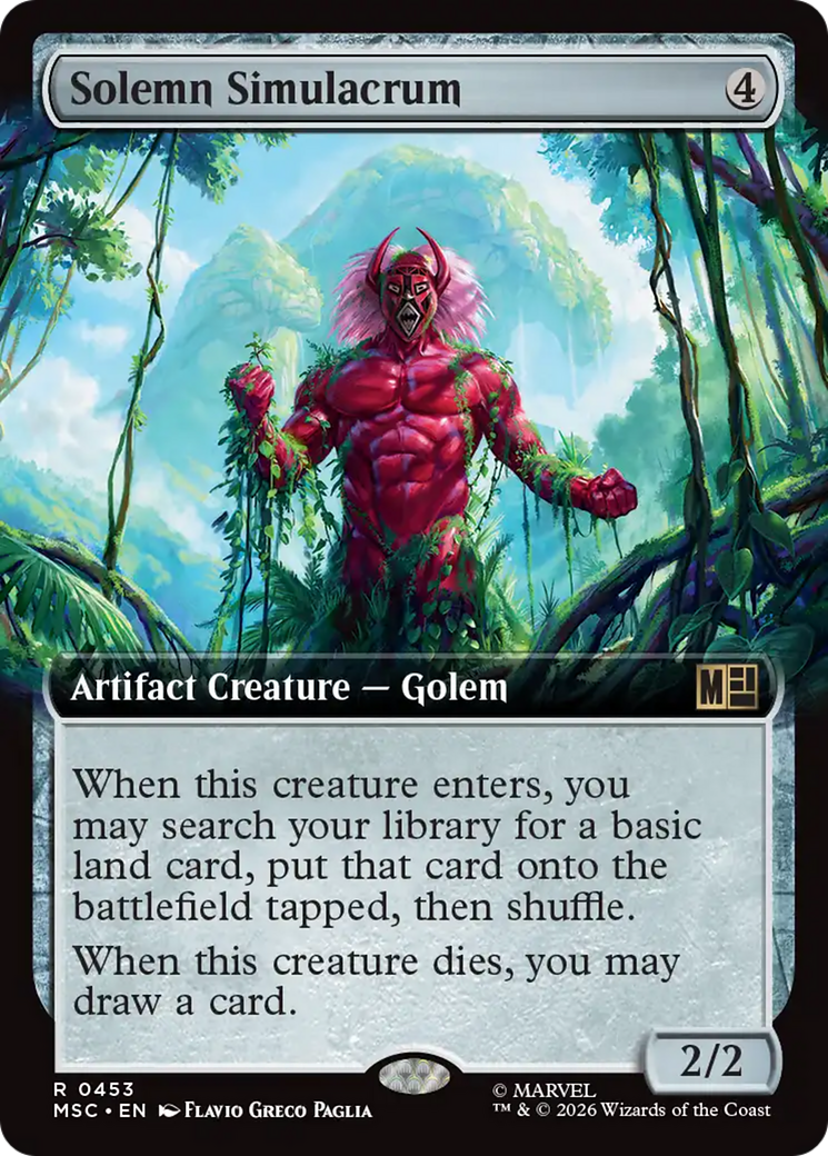 Solemn Simulacrum (Extended Art) [Marvel Super Heroes Commander] | Exor Games Summserside