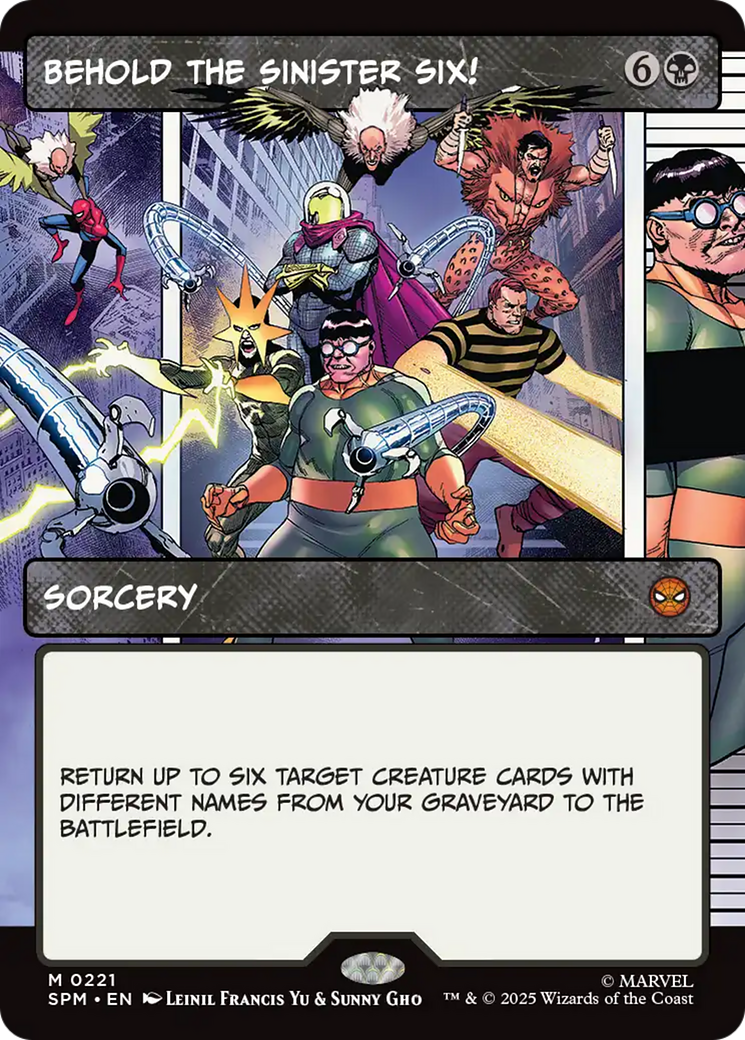 Behold the Sinister Six! (Borderless) [Marvel's Spider-Man] | Exor Games Summserside
