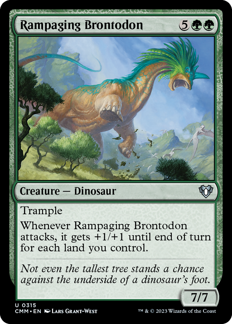 Rampaging Brontodon [Commander Masters] | Exor Games Summserside